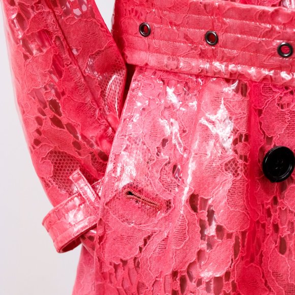 Burberry Pink Eastheath Embellished Trench Coat - Picture 9 of 16